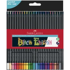 Faber-Castell: Черна серия цветни моливи комплект 24бр.