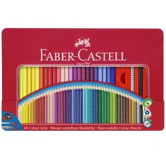 Faber-Castell: Grip цветни моливи в метална кутия 48бр. комплект