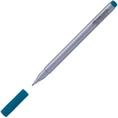 Faber-Castell: Grip Finepen сребърен 0,4mm кобалтов тюркоаз