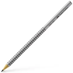 Faber-Castell: Grip графитен молив HB сребрист