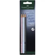 Faber-Castell: GRIP Sparkle Harmony комплект графитни моливи 3 бр "B"