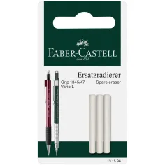 Faber-Castell: Гумка Grip 1345/1347 за моливи с пълнител 3бр. комплект