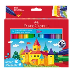 Faber-Castell: Измиваем комплект от 12 Jumbo флумастера