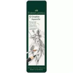 Faber-Castell: Комплект акварелни графитни моливи в метална кутия 5бр.