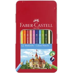 Faber-Castell: Комплект цветни моливи 12бр. в метална кутия