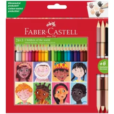 Faber-Castell: комплект цветни моливи 24+3бр