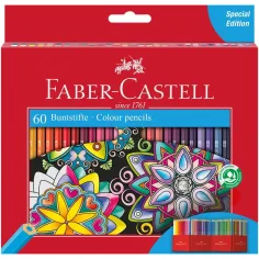 Faber-Castell: Комплект цветни моливи 60бр.
