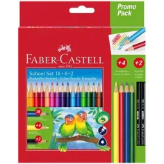 Faber-Castell: Комплект цветни моливи с папагали 24бр