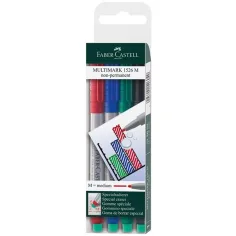 Faber-Castell: Комплект маркери Multimark M – 4 бр.