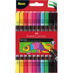Faber-Castell: Комплект от 10 двустранни неонови флумастера