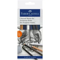 Faber-Castell: Комплект за скициране с въглен 7 части