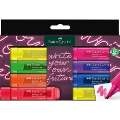 Faber-Castell: Маркер за текст 1546 комплект от 8 броя с неонови цветове