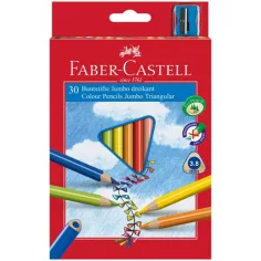 Faber-Castell: Младши цветни моливи с острилка 30бр