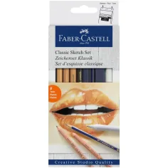 Faber-Castell: Монохромен комплект скицни моливи 8бр.