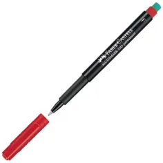 Faber-Castell: Multimark алкохолен маркер F 0,6mm червен