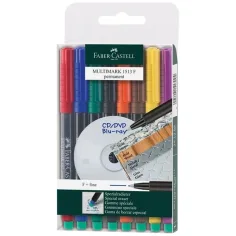 Faber-Castell: Multimark алкохолни маркери комплект F 0,6 мм – 8 бр