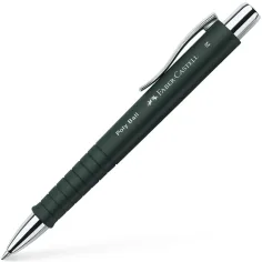 Faber-Castell: Poly Ball M черна химикалка
