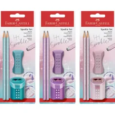 Faber-Castell: SPARKLE комплект канцеларски материали от 4 части в различни варианти 1бр