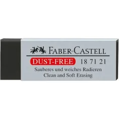 Faber-Castell: Винилово голямо безпрахово гумичка в черен цвят