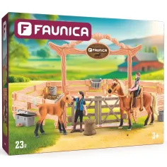 Faunica: Конна база с коне и ездачи 23 части - Woodyland