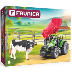 Faunica: Трактор с бик игрален комплект - Woodyland