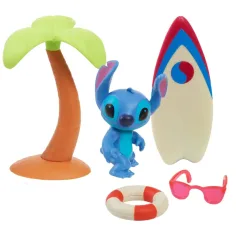 Фигура на Stitch с дъска за сърф и палма изображение 2