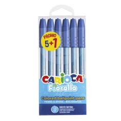 Fiorella 6-бройна синя химикалка комплект - Carioca