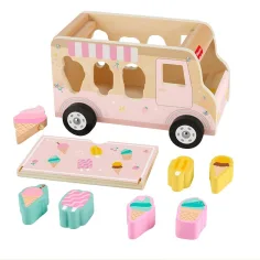Fisher-Price: Дървен фургон за сладолед с форми - Mattel изображение 2