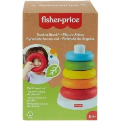 Fisher-Price: ECO Цветна пирамидка с пръстени за бебета - Mattel