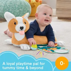 Fisher-Price: Кученце Коргий Нараствай с мен възглавница с дрънкалка, гризалка и огледало - Mattel изображение 2