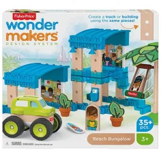 Fisher-Price: Wonder Makers морски бунгало строителен комплект 35бр - Mattel
