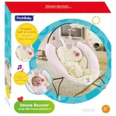 Fitch Baby: Бебешка люлка с сърчица и звук и вибрация