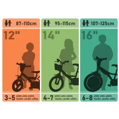 Flappy 16” детски велосипед с кошница и седалка за кукла в розово-бяло – Dino Bikes велосипед изображение 4