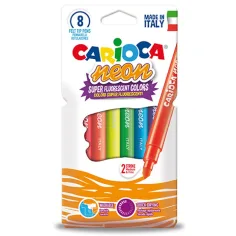 Флуоресциращ неонов цвят флумастер 8 бр. комплект - Carioca