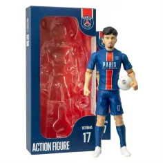 Футболист екшън фигура, 20 см - PSG, Vitinha с номер 17
