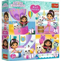 Gabi къща за играчки 4 в 1 12-9-6-4бр. пъзел - Trefl