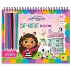 Gabi къща за кукли Cat-Artist книжка за оцветяване - Lisciani