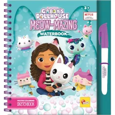 Gabi къща за кукли Meow-Mazing водоразтворима оцветяваща книга - Lisciani