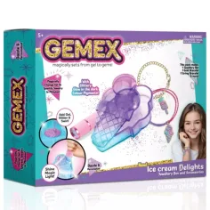Gemex: Комплект за изработка на бижута от гел с форма на скъпоценен лед
