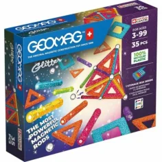Geomag Glitter панели 35бр. блестящи магнитни строителни играчки