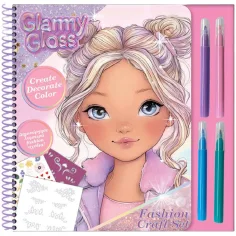 Glammy Gloss: Креативен комплект за дизайн и оцветяване с флумастери и стикери изображение 1