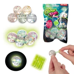 Glow N Fun светещ в тъмното подскачащ гумен топка комплект от 5 броя изображение 1