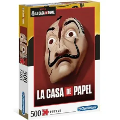 Голямото банково обир: Пъзел с маска Дали 500 части - Clementoni