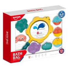Happy World: Морска животинска играчка за баня с рибарска мрежа