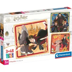 Harry Potter 3x48бр. Supercolor пъзел - Clementoni