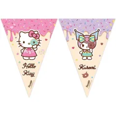 Hello Kitty и Kuromi парти банер 200см