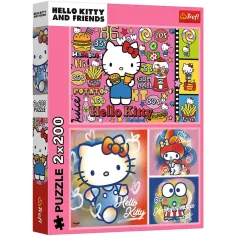 Hello Kitty и приятели 2x200 пъзел - Trefl
