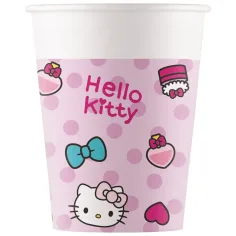 Hello Kitty комплект от 8 хартиени чаши 200ml