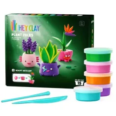 Hey Clay: Plant Folks фигурки на растения от глина – комплект от 15 броя изображение 1