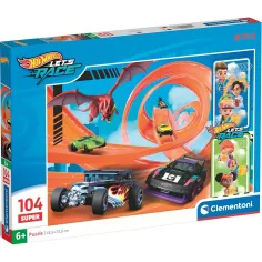 Hot Wheels 104бр. супер пъзел - Clementoni
